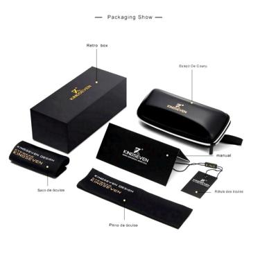 Imagem de Óculos De Sol Retangular Masculino Com Proteção Uv400 Polarizados Grafite