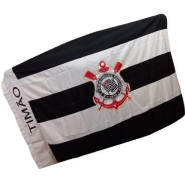 Imagem de Bandeira Do Corinthians Tamanho Grande 1,60 X 1,10