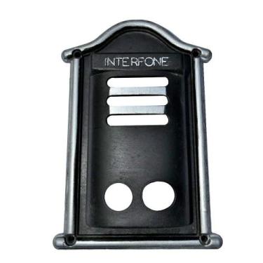 Imagem de Protetor Interfone Caixa De Alumínio Fundido Prata 21x14x6cm - BRASSOL