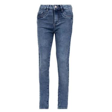 Imagem de Calça Jeans Feminina Sawary Levanta Bumbum Azul Escuro, Azul escuro, 3