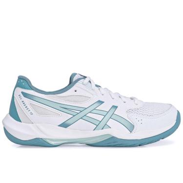 Imagem de Tênis Asics Gel Rocket 12 Branco e Azul Claro-Masculino