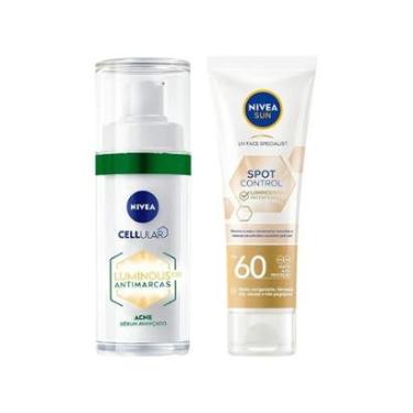 Imagem de Sérum Facial Nivea Antimarcas Luminous 630 Acne 30ml + Protetor Solar Facial FPS 60 40ml-Feminino