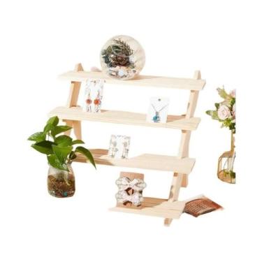 Imagem de Suportes De Exibição Para Brincos De Madeira Com Cartão Para Embalagem