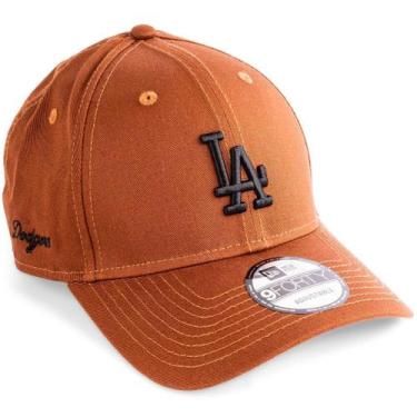 Imagem de Boné New Era 9FORTY Los Angeles Dodgers Costurado Original MLB, Marrom