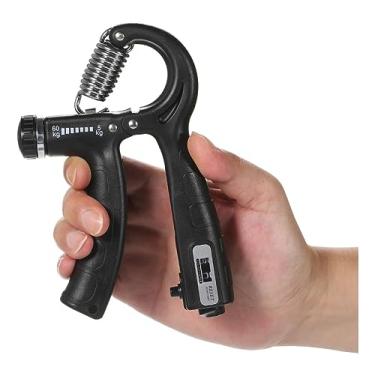 Imagem de Hand Grip Com Contador de Repetição e Carga Ajustável de 5kg a 60kg - Fisioterapia, Exercício Antebraço, Fortalecimento (Preto)