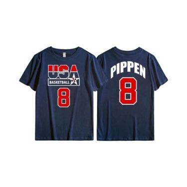 Imagem de Camiseta Masculina Retrô Esportiva Casual Para Treino De Basquete, Sec