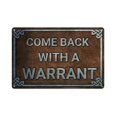 Imagem de Placa Decorativa De Metal Retrô Para Parede: Arte Visual Para Bares, C