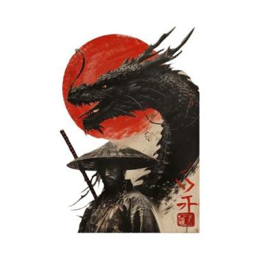 Imagem de Pôster De Arte Paisagística Japonesa Samurai Geisha Bonsai Torii Gate 