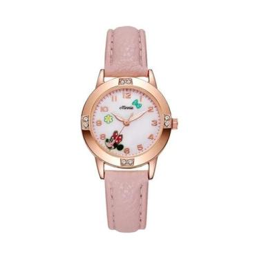 Imagem de Relógio De Quartzo Infantil Disney Mickey Minnie Para Meninas, Present
