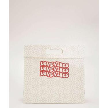 Imagem de Embalagem Presente Sacola Estampada Marisa-97069, UN, Branco