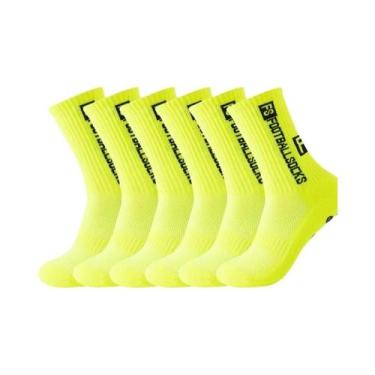 Imagem de Meias Masculinas Antiderrapantes Para Futebol, Rugby, 6 Pares, Com Ven
