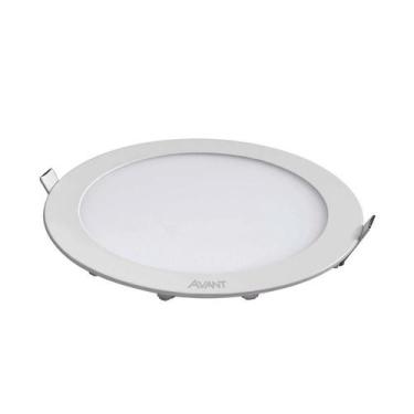 Imagem de Painel Luminária Aluminio Redondo De Embutir 12w 3000K Avant