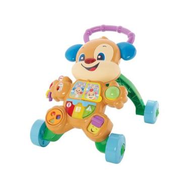 Imagem de Andador Com Atividades Do Cachorrinho Fisher Price Frc78, Bege e Azul,