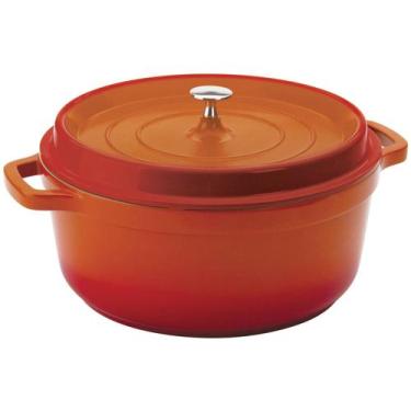 Imagem de Caçarola Redonda Laranja em Alumínio Fundido 6,8L Studio - Hercules, L