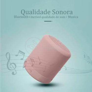 Imagem de Mini Caixa De Som Wireless Speaker Potente Bluetooth Rosa