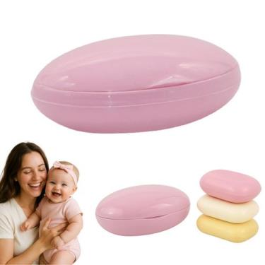 Imagem de Saboneteira Infantil Bebê e Mamãe Rosa Porta Sabonete Oferta - Monte L