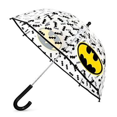Imagem de ABG Accessories Guarda-chuva transparente para meninos, Mickey Mouse, Batman, Patrulha Canina, NASA, roupa de chuva infantil para crianças de 3 a 10 anos, Batman, Age 3-10
