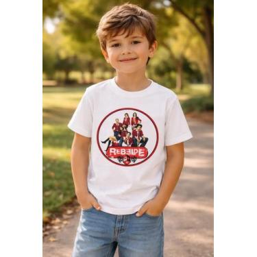 Imagem de Camiseta Infantil Rbd Rebelde Branca Mode 4 100% Algodão - personaliza