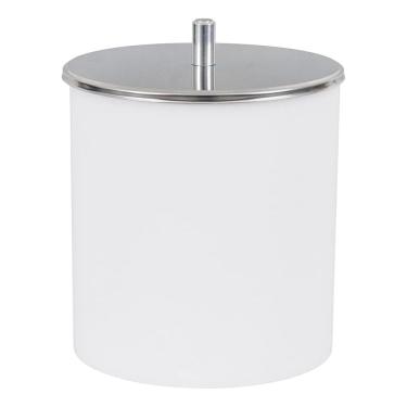 Imagem de Lixeira Banheiro 5,4l Branca Plastico 28x20x23cm Manual