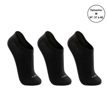 Imagem de Kit 3 Pares Meias Lupo Cano Curto Unissex 03170, Preta M