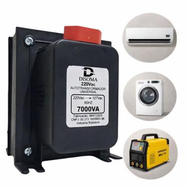 Imagem de Transformador de voltagem 7000VA Disoma 110V para 220V e 220V para110V