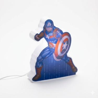 Imagem de Luminária Led Shape Capitão América Usb Marvel