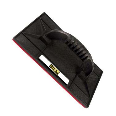 Imagem de Desempenadeira Plástica 17x30cm Com Borracha Reforçada Para Massa Corrida - Dtools