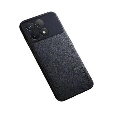 Imagem de Caixa de couro luxuosa para xiaomi poco x6 pro, projeto simples, negóc