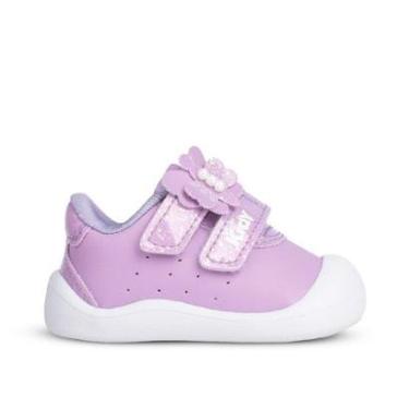 Imagem de Tênis Sapatilha Infantil Menina Kidy Delicado Velcro Duplo Primeiros Passos-Feminino