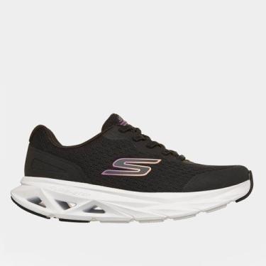 Imagem de Tênis Skechers Glide-Step Vortex Feminino, Preto, Branco, 36