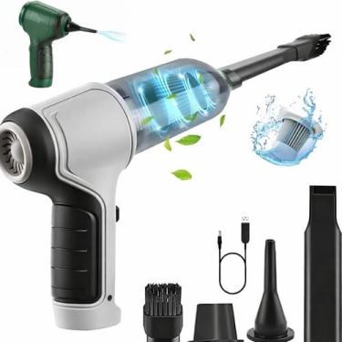 Imagem de Mini Aspirador de Pó Recarregável 3 em 1 Para Carro e Casa