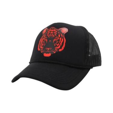 Imagem de Boné De Beisebol Ajustável Em Malha Com Estampa De Caveira Para Homens