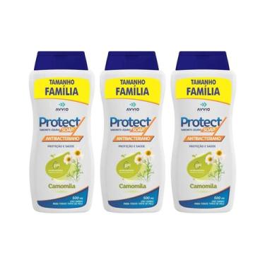 Imagem de Protectsoap Sabonete Líquido Camomila Hidratação AVVIO 250 ml - Kit 3 