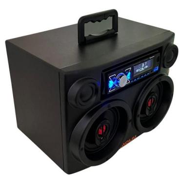 Imagem de caixinha de som residencial com bluetooth usb controle remoto - awdium