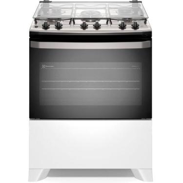 Imagem de Fogão 5 Bocas FE5IW Mesa Inox PerfectCook VaporBake Electrolux, Branco