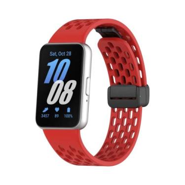 Imagem de Pulseira De Substituição Para Relógio Samsung Galaxy Fit 3, Em Silicon