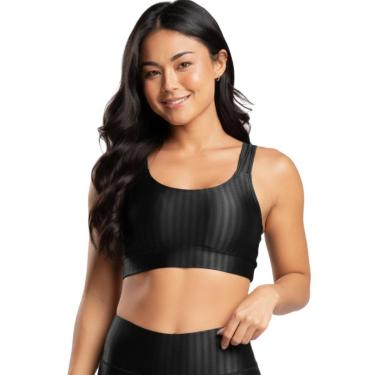 Imagem de Top de Academia New Zig 3D Bella Fiore Roupa Para Treino Alta Compressão Fitness Muscul...