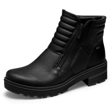 Imagem de Bota Coturno Feminina Biker Cano Curto Canelada Dakota, Preto, 37
