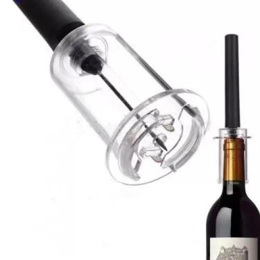 Imagem de Saca-Rolhas Pressão Ar Abridor Garrafa Vinho Moderno Prático e Resiste