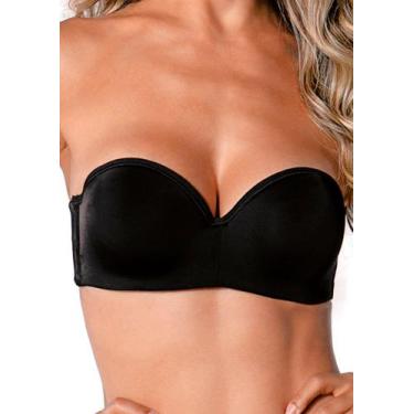 Imagem de Sutiã Bustiê com Aro e Bojo Vertigem Demillus 67858, Preto, 50