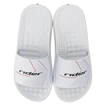 Imagem de Chinelo Masculino Massageador Slip On Rider Step Slide, Branco, Branco
