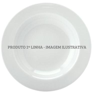 Imagem de Jogo 6 Pratos Massa 28cm Schmidt - Mod. Cilindrica 2 Linha - Branco - 
