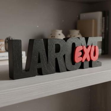 Imagem de Palavra Laroye Exu umbanda quimbanda decorativa estante rack - - Genér