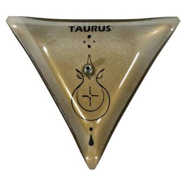 Imagem de Incensário Signos Zodíaco Porta Incenso Vidro Triângulo 13cm - M3 Deco