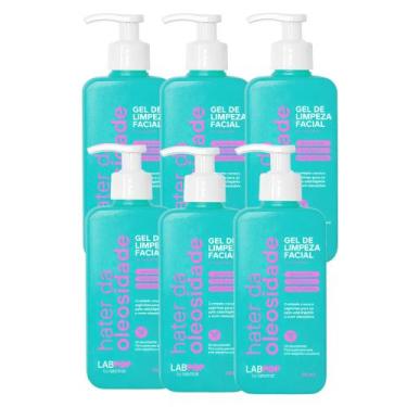 Imagem de Kit 6 Gel Limpeza Facial Hater Oleosidade 240ml Labotrat