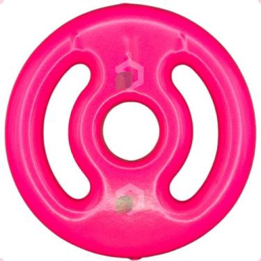 Imagem de Anilha Emborrachada 1 Kg - Rosa - 2M FITNESS