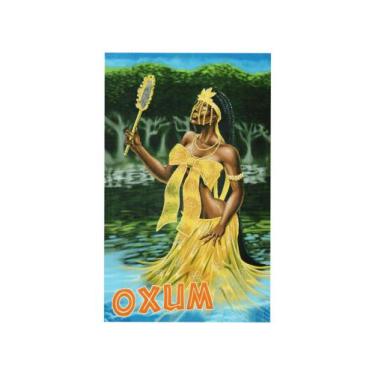 Imagem de Canga de praia Orixás em poliéster - Corpo Dourado Moda Praia, Oxum, Ú