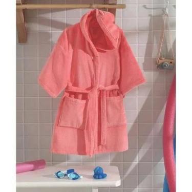 Imagem de Roupão Infantil Velour com Capuz Liso Egg - Cor 9974 - Dohler