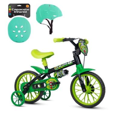 Imagem de Bicicleta Infantil 3 A 5 Anos Aro 12 Menino Nathor Capacete