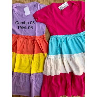 Imagem de 2 Vestidos infantil, Combo com dois vestidos tamanho 6 - - NoBrand